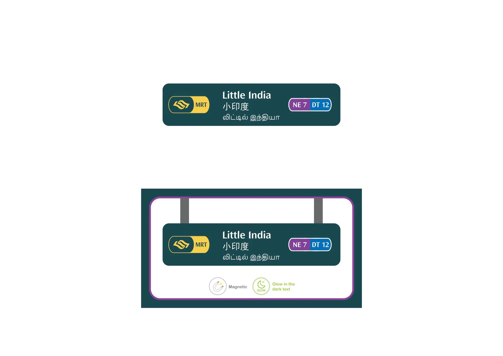 MRT Station Magnet – Little India (NE7 / DT12)