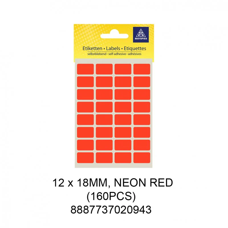 MS-C/LABEL 12X18MM, WHITE (160PCS) - Image 3