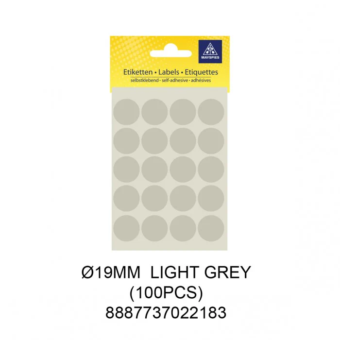 MS-COL LABEL DOTS 19MM, BLACK (100PCS) - Image 41