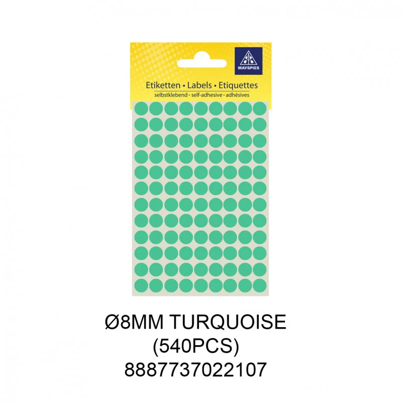 MS-COL LABEL DOTS 8MM,BLACK (540PCS) - Image 39
