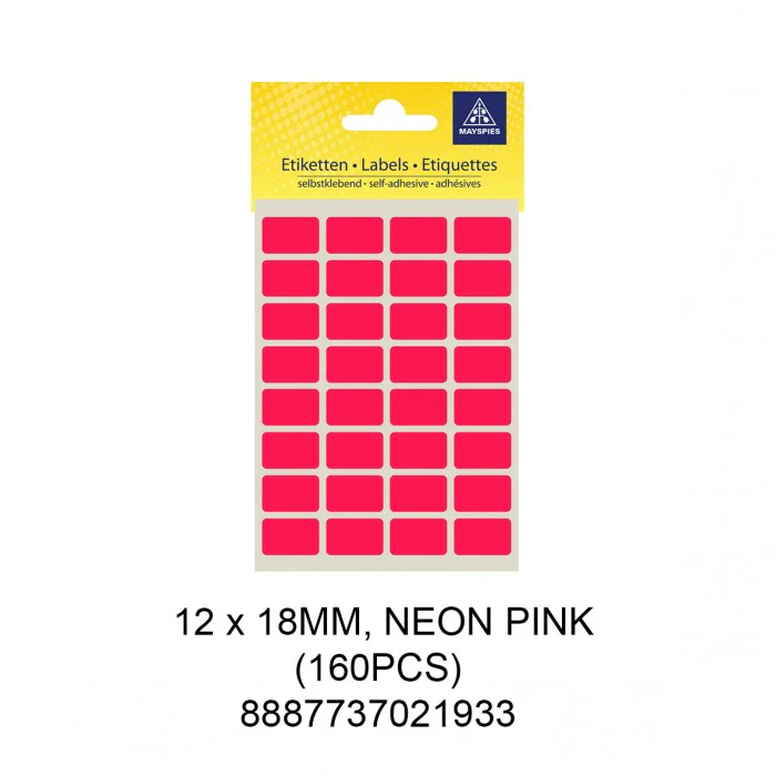 MS-COLOUR LABEL 12X18MM PUR (160PCS) - Image 5