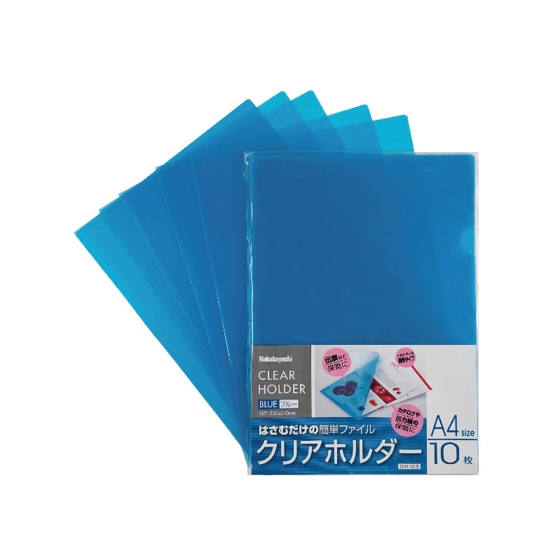NCL L-Shaped Holder A4 Clear 10s - Image 2