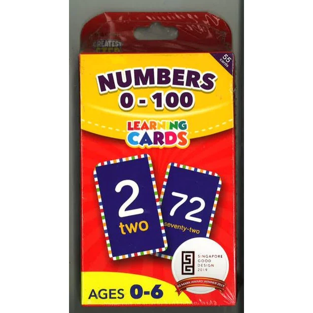 NUMBERS 0-100 FLASHCARD