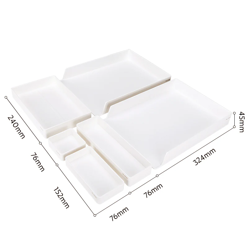 NUSIGN DESK ORGANIZER 6'S SET WHITE ENS001 - Image 3