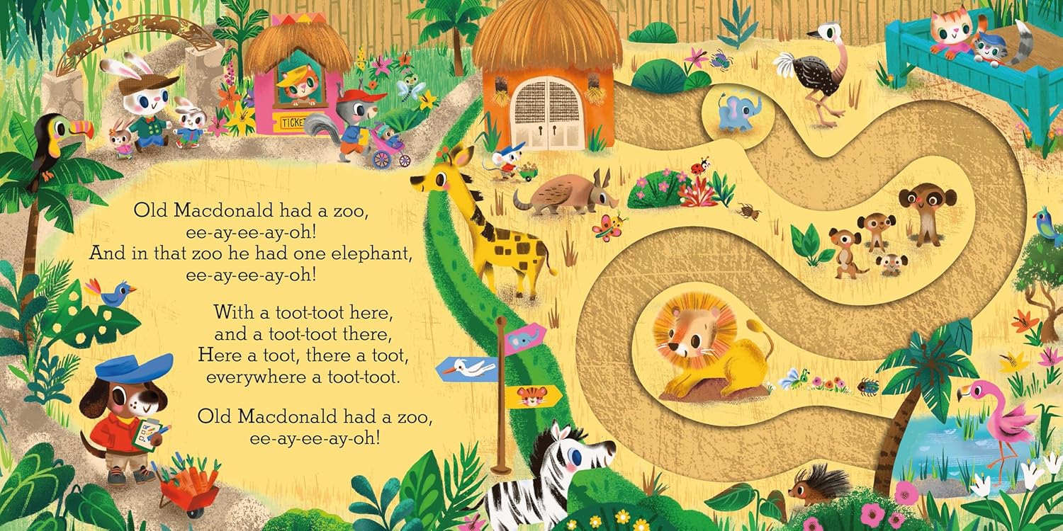 Old Macdonald Had A Zoo : A Nursery Rhyme Counting Book For Toddlers (Slide And Count) Board Book – Hardcover - Image 4