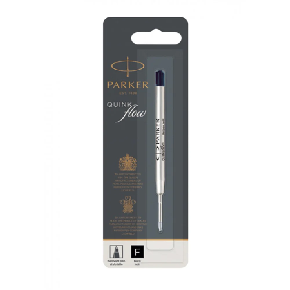 PARKER QUINKFLOW BALLPOINT PEN REFILL FINE BLACK