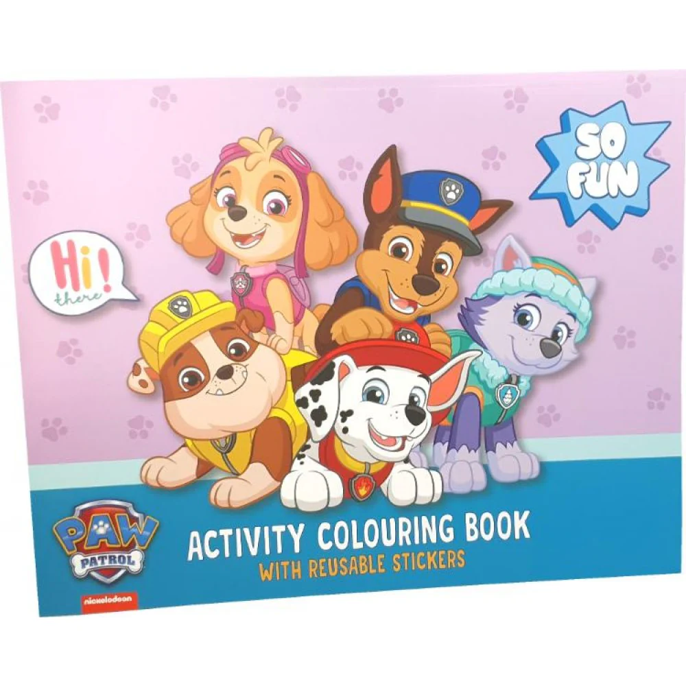 Paw Patrol Activity Colouring Book With Reusable Stickers - Image 5