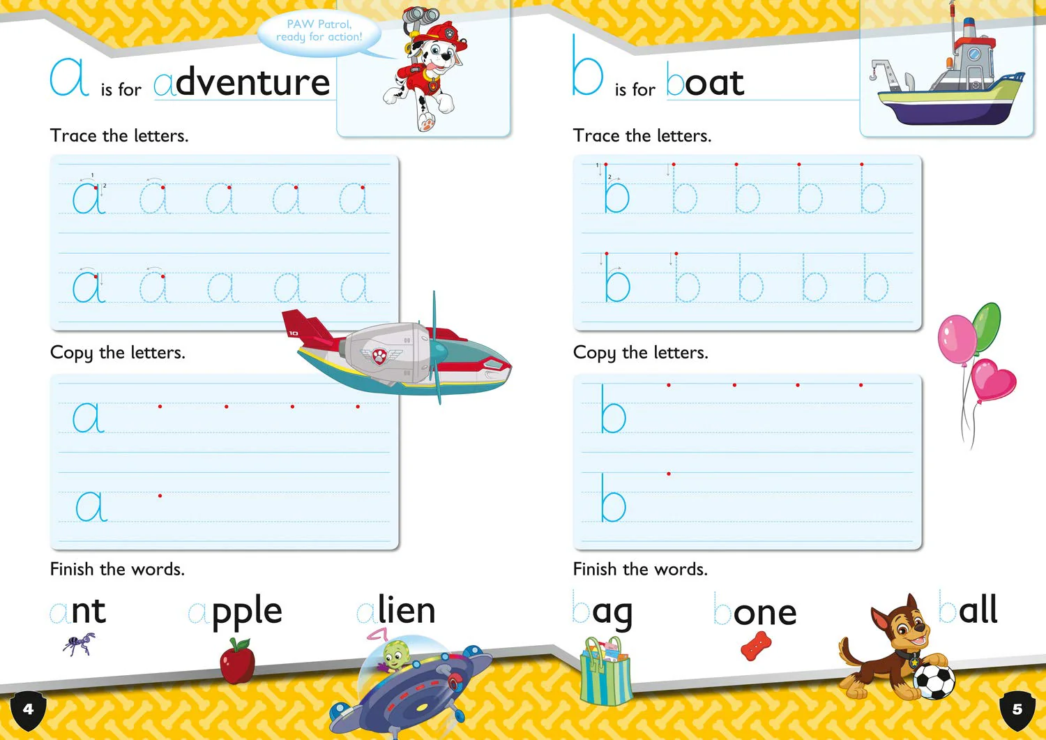 Paw Patrol First Letters Activity Book - Image 4