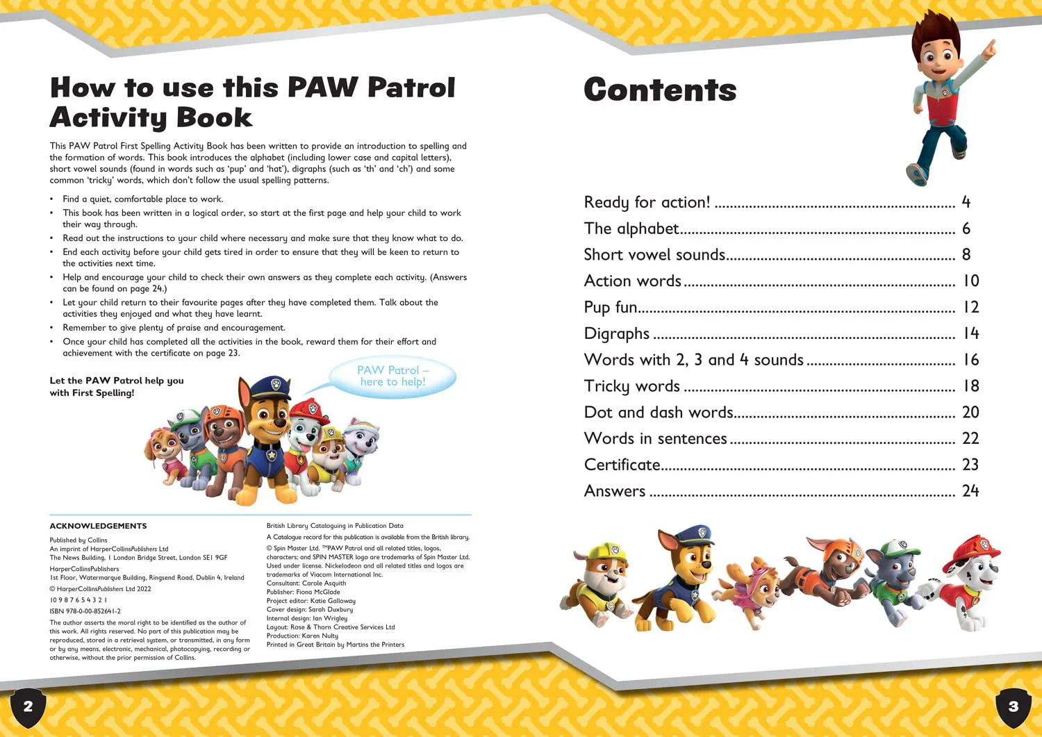 PAW Patrol First Spelling Activity Book - Image 3