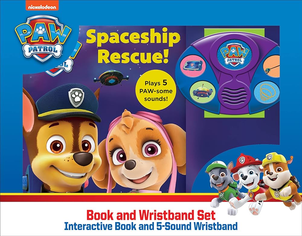 PAW PATROL SPACESHIP RESCUE! BOOK AND WRISTBAND BOX SET