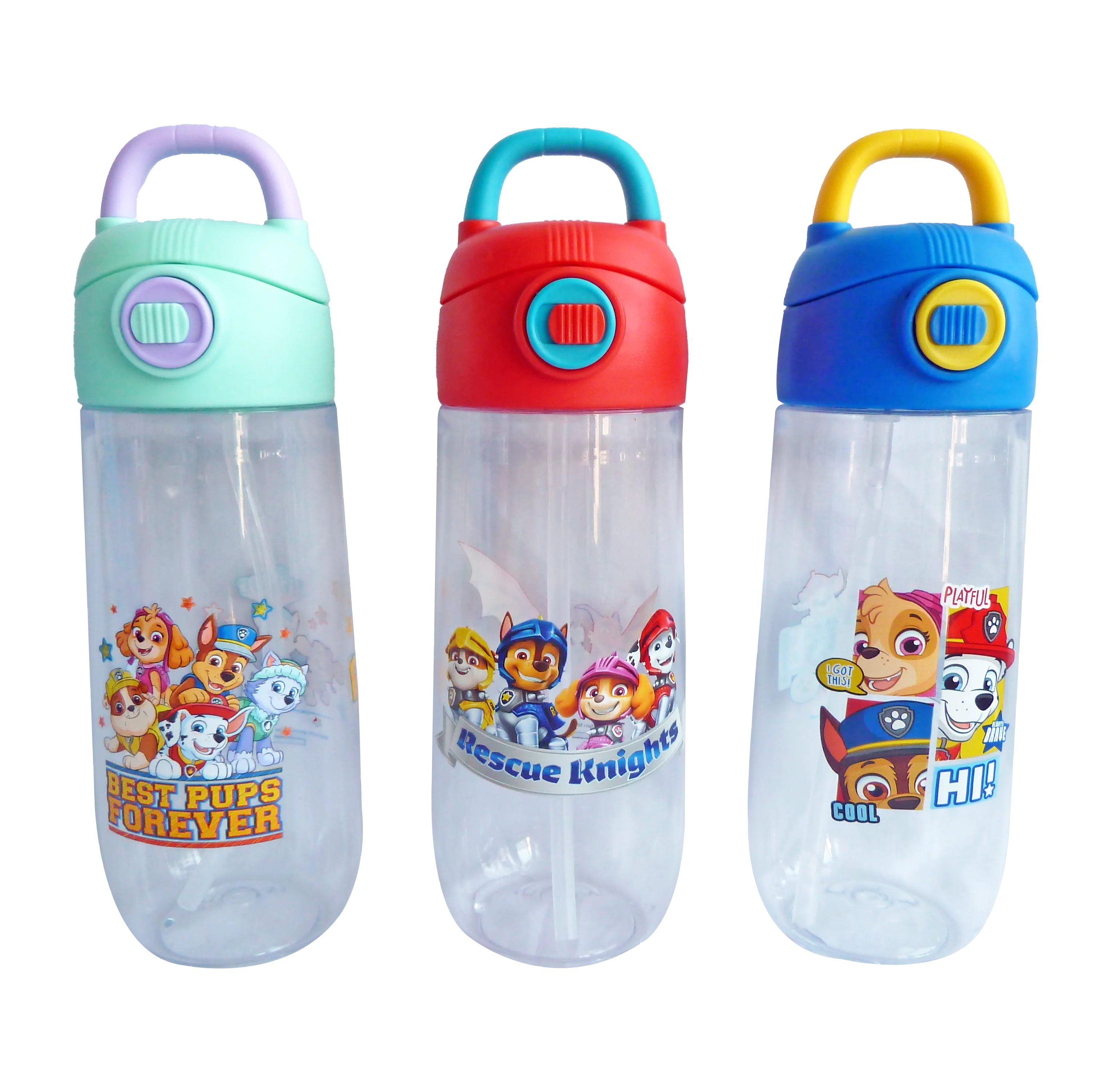 Paw Patrol Water Bottle With Straw 550ml - Image 3