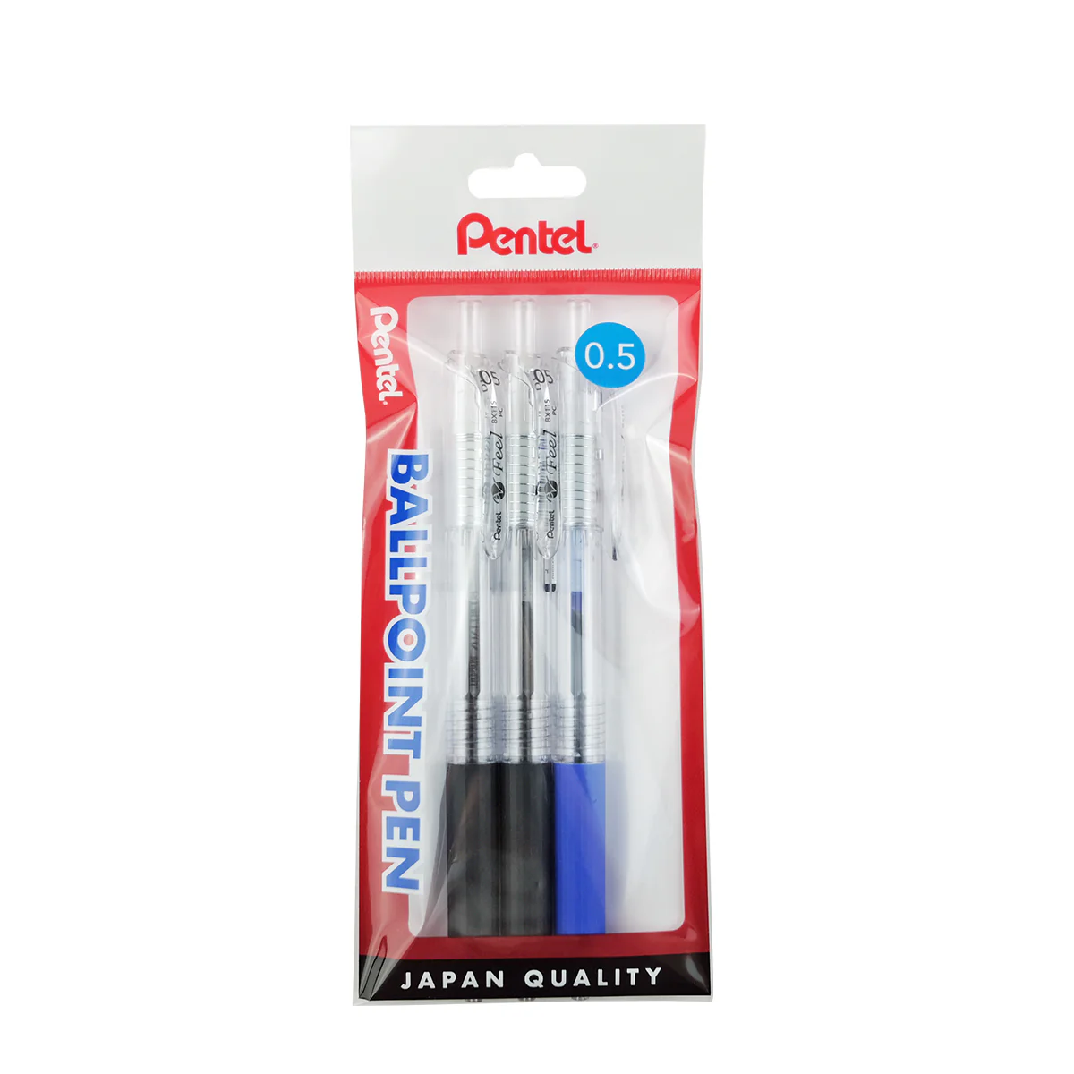 PENTEL 0.5mm Feel Ballpoint Pen (Value Set)