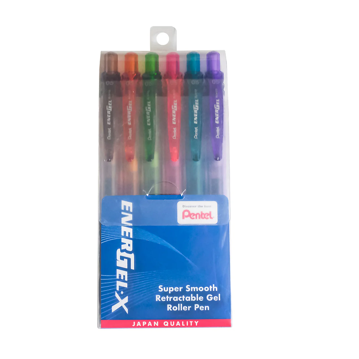 PENTEL Energel-X R.Gel Rollr Pen0.5Mm6P