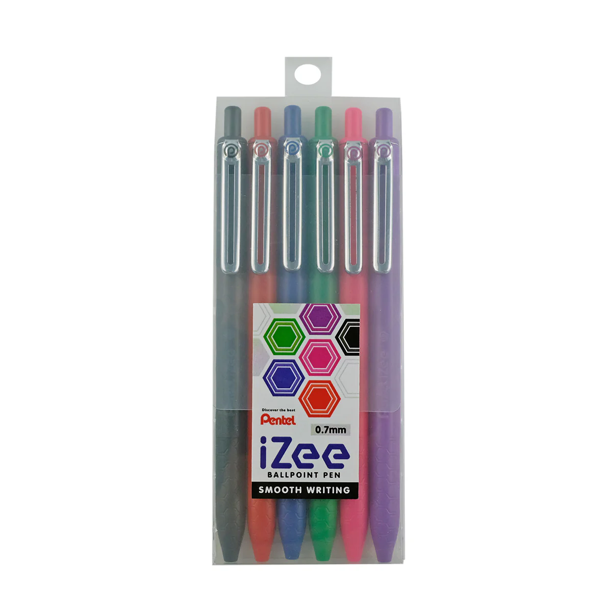 PENTEL Izee Ball Point Pen Bx467-Av 6Col