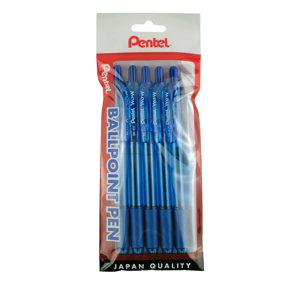 PENTEL Wow Retratable Bp 5Pcs/Pk Bk417-5 - Image 2