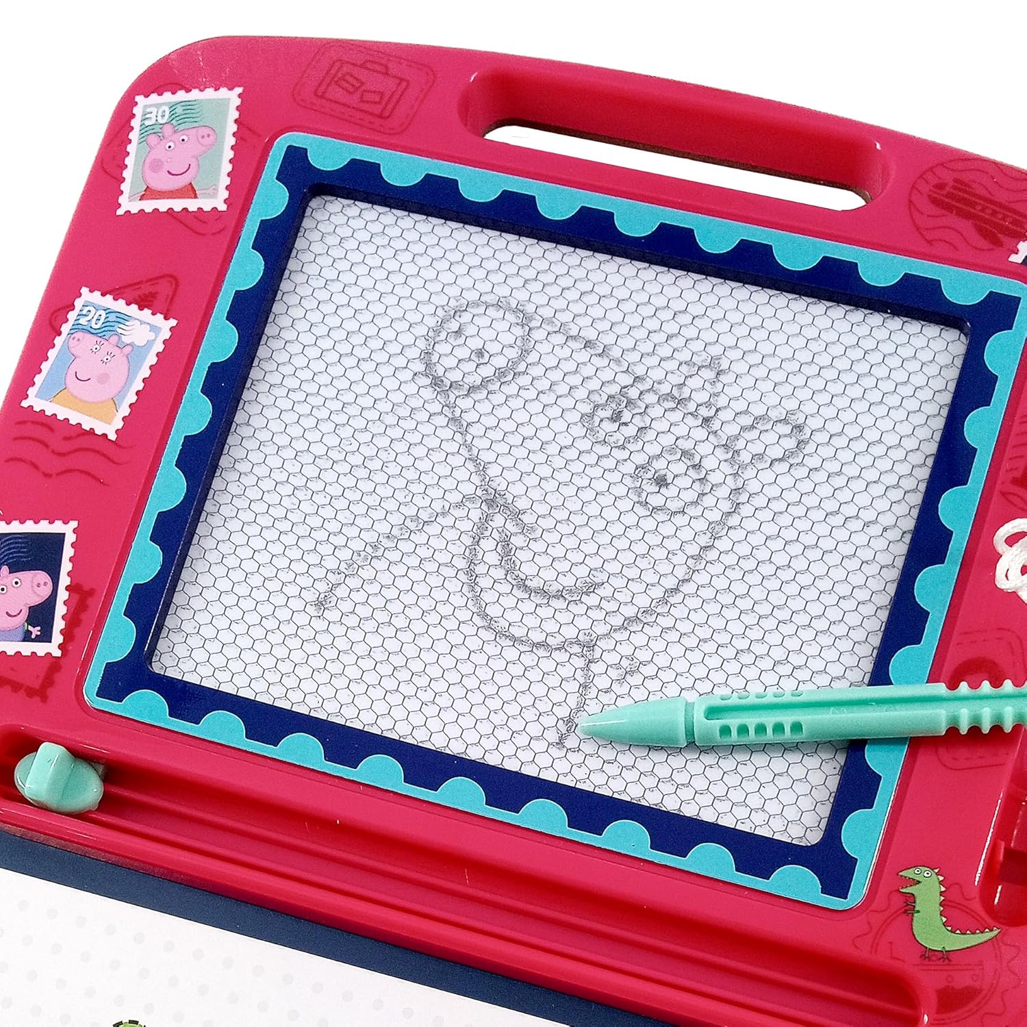 Peppa Pig Peppa's Adventures Read & Doodle - Learning resources For Kids, A Magnetic Drawing Pad, An Easy-To-Use Pen, 22-Page Board Book For Reading And Drawing (Novelty Book – Picture Book) - Image 4