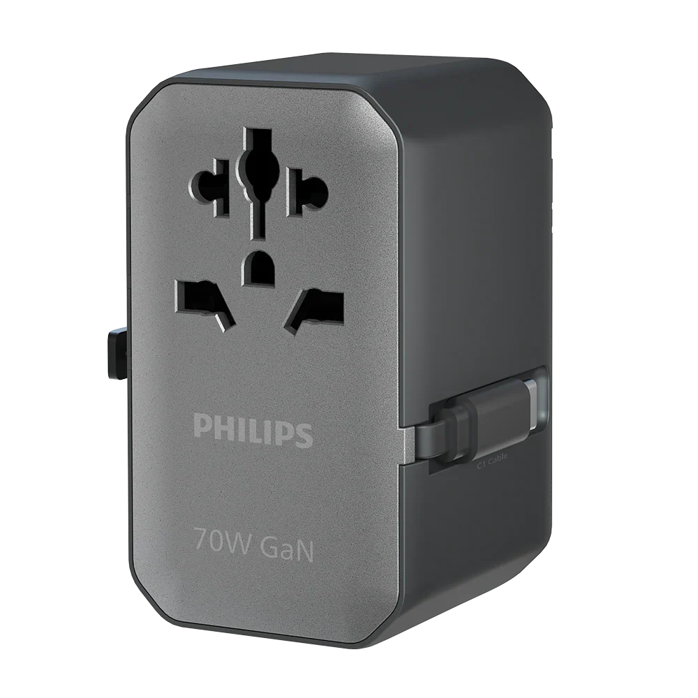 Philips CHP9004B/97 70W GaN Travel Charging Kit Retractable Cable - Image 2