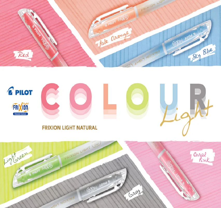 PILOT FRIXION LIGHT ERASABLE HIGHLIGHTER NATURAL COLOR SERIES - Image 2