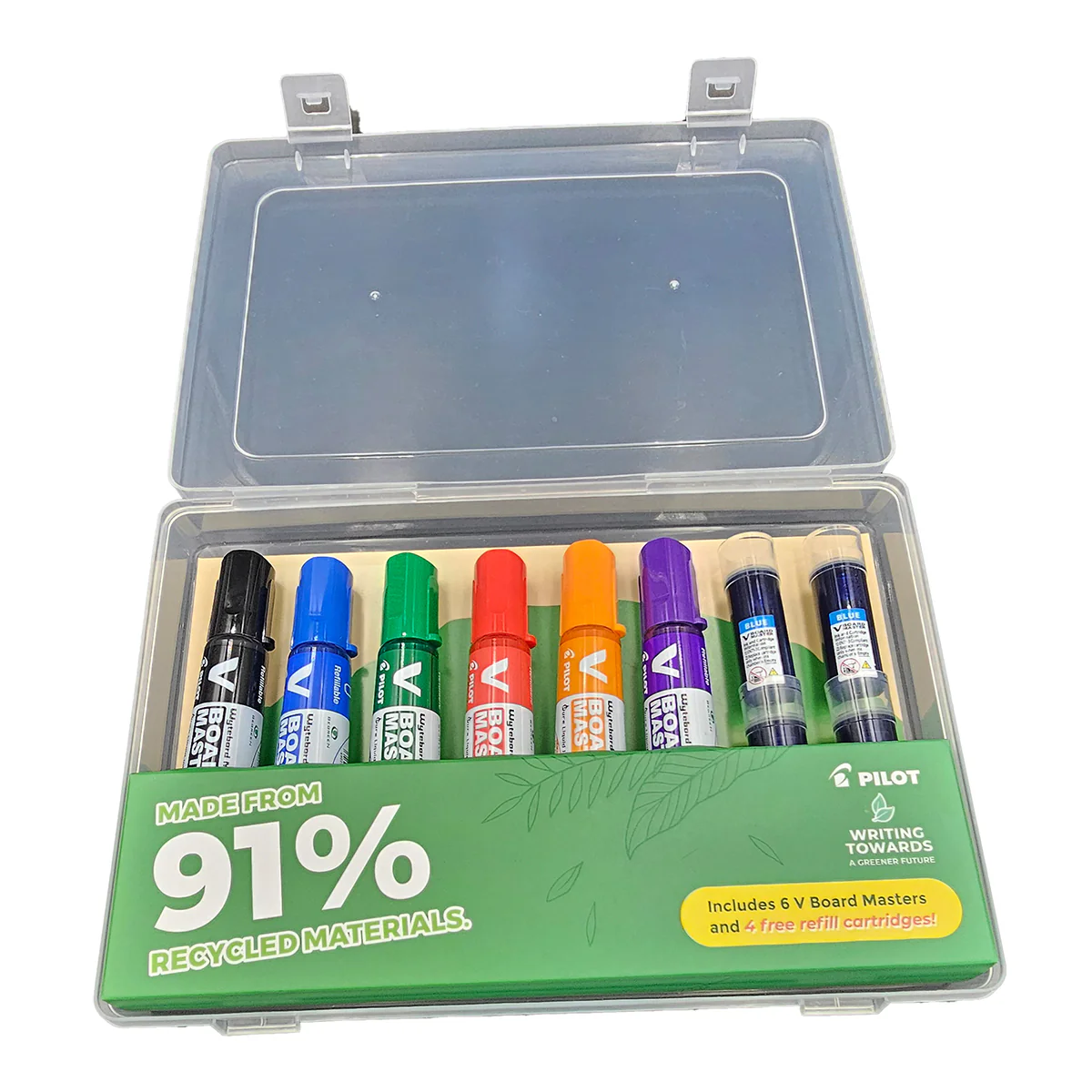 Pilot VBM Whiteboard Marker 6pc+4rf Set SP2424 - Image 2