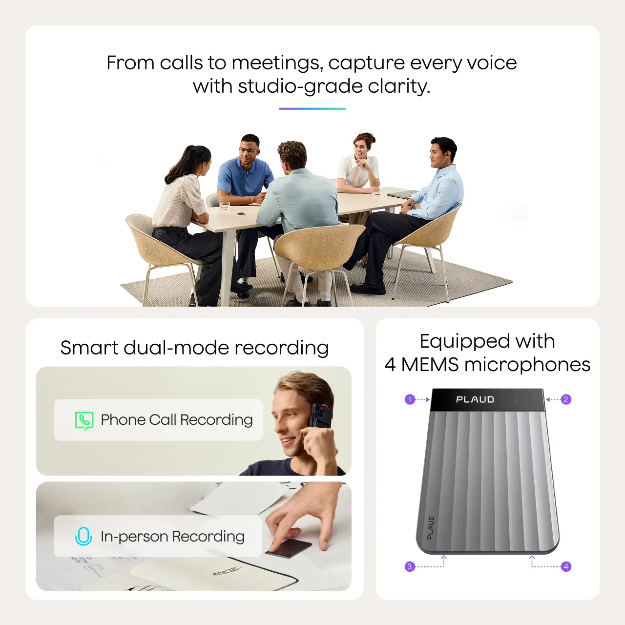 PLAUD Note Pro AI Note Taker - Black - Image 4