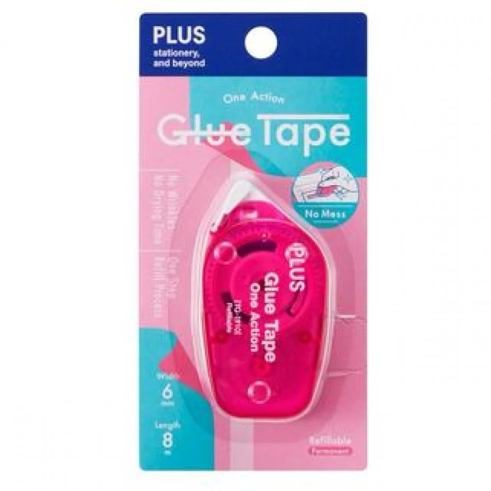 PLUS One Action Glue Tape 8.4mmx8m Blue - Image 7