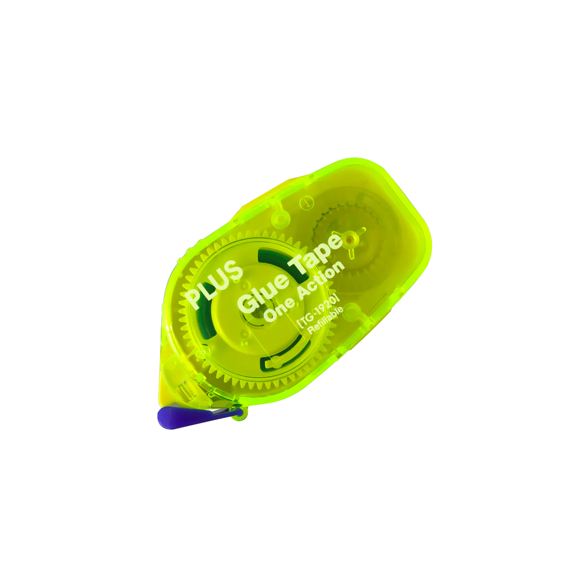 PLUS One Action Glue Tape Neon Color Series 8.4mm Yellow