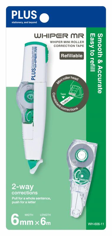 PLUS WHIPER MR CORRECTION TAPE + REFILL SET - Image 2
