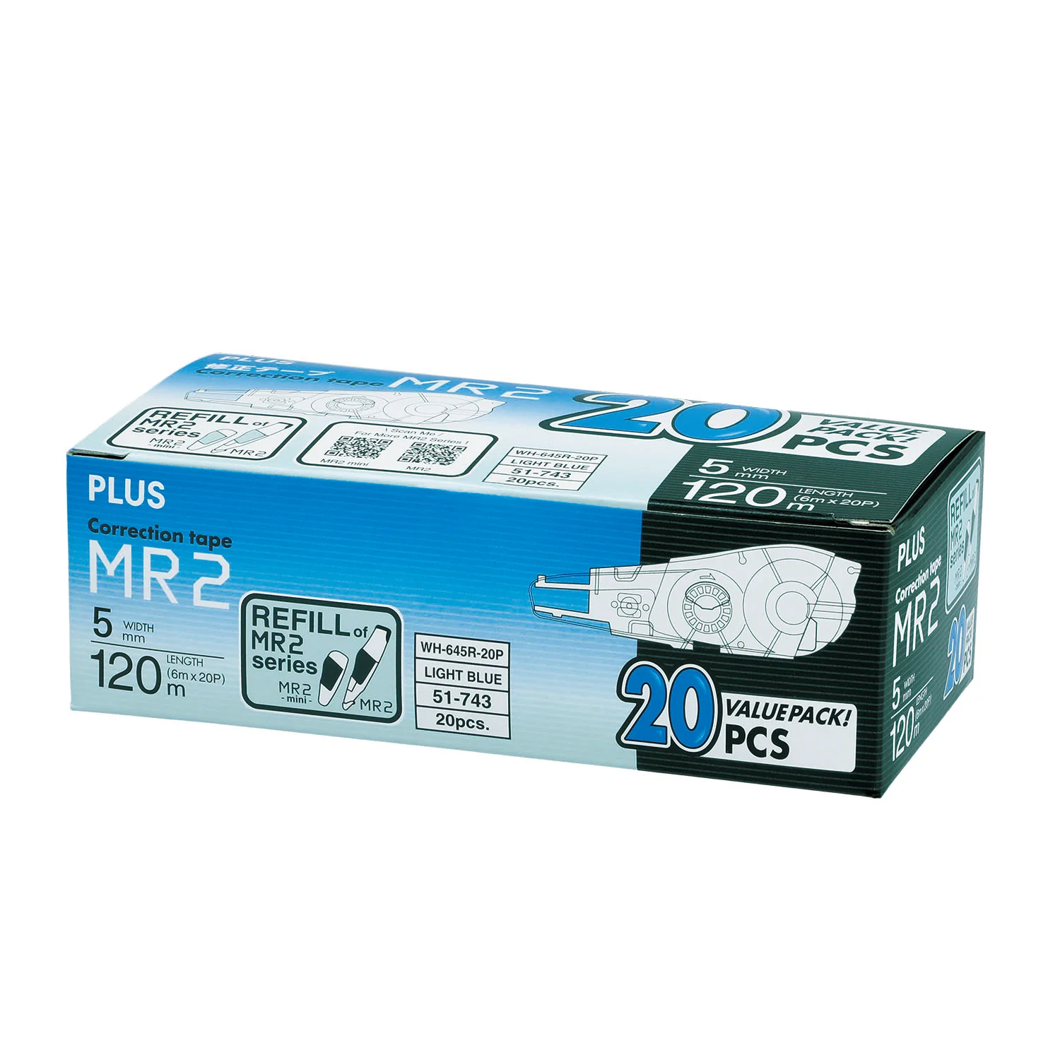 Plus Whiper Mr2 Correction Tape Refills