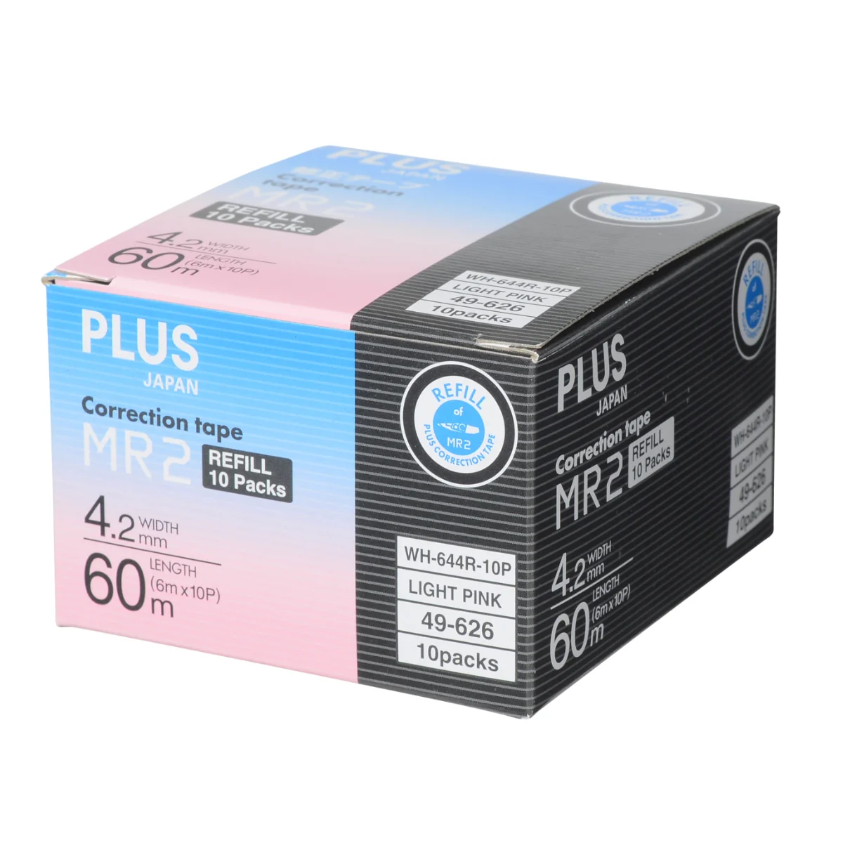 Plus Whiper MR2 Correction Tape Refills (Light Pink)