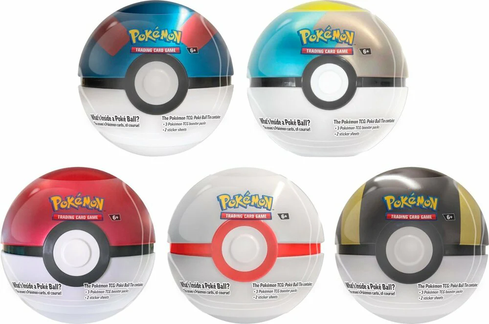 Pokemon The Card Game: 2024 Poke Ball Tin Assortment