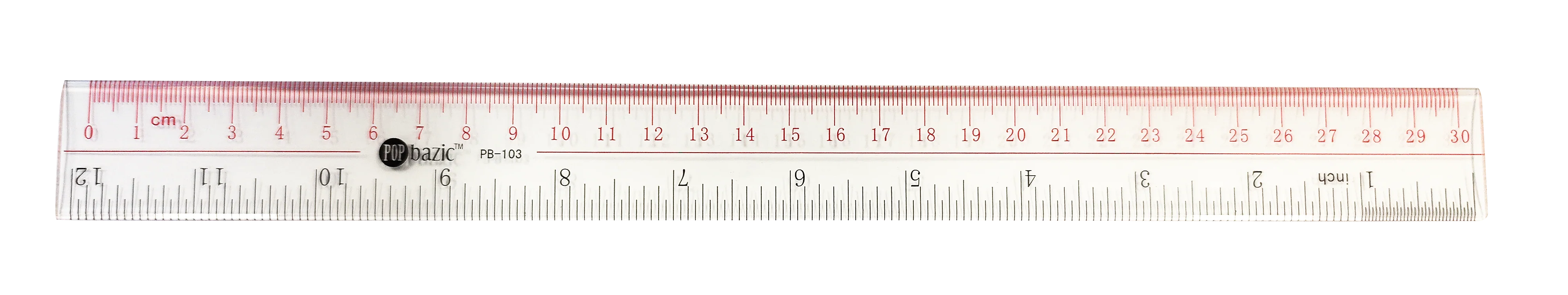 POP Bazic Acrylic Ruler (Half Transparent) - Image 2