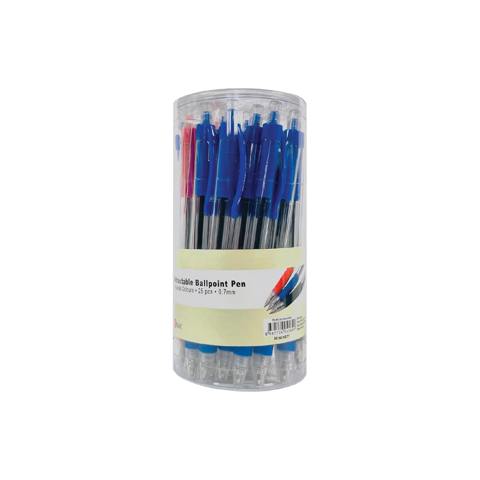 Pop Bazic Retractable 0.7mm Ball Point 25s - Image 4