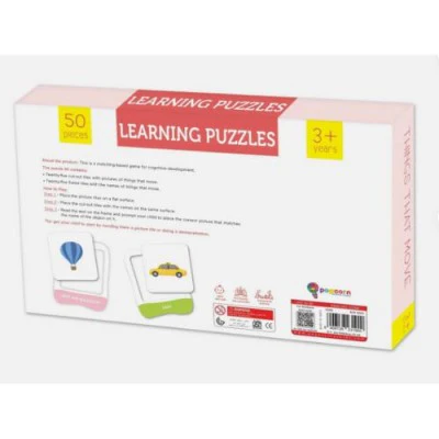 POPCORN GAMES AND PUZZLES LEARNING PUZZLES THINGS THAT MOVE - Image 3