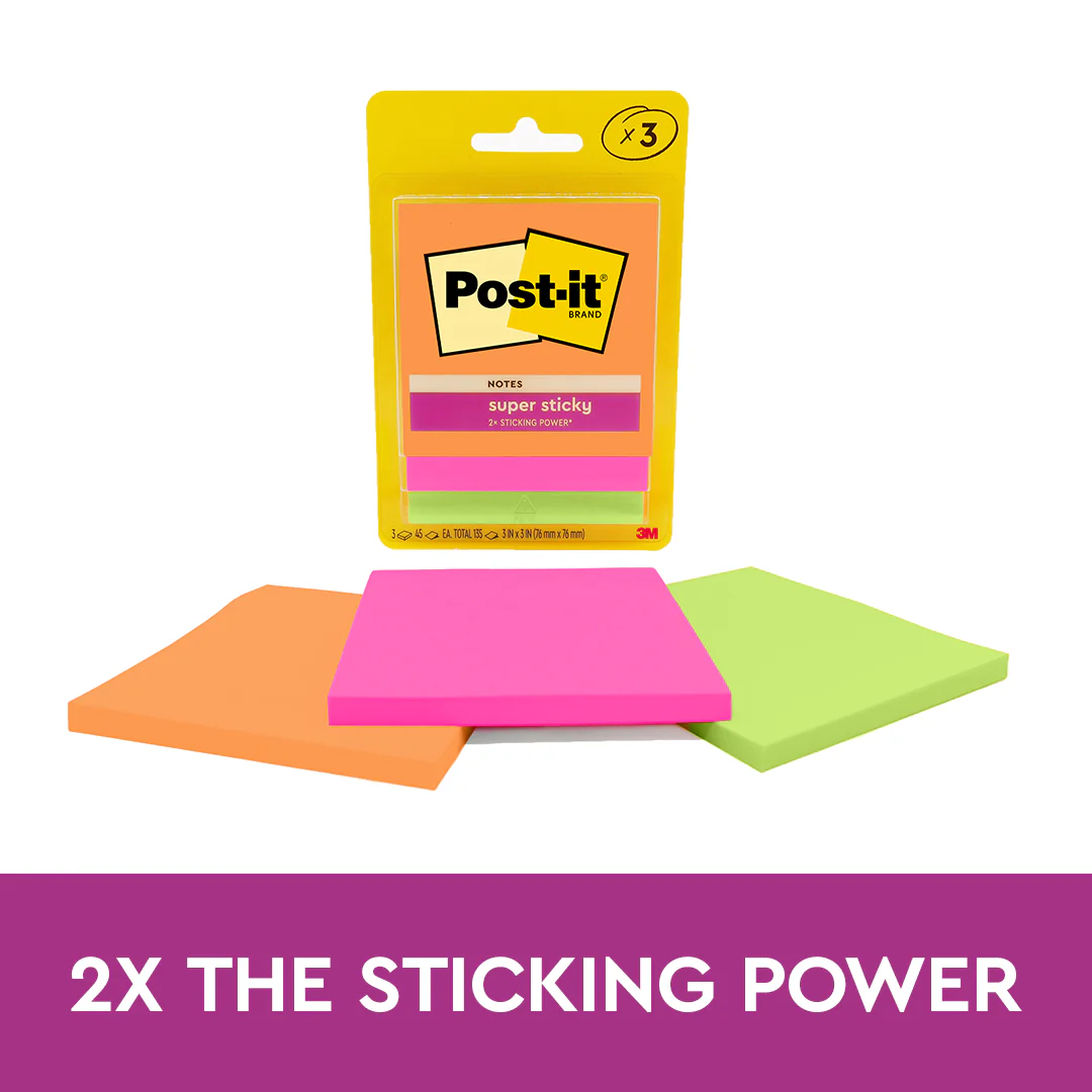 Post-it® Super Sticky Notes, 3pads/pack - Image 12