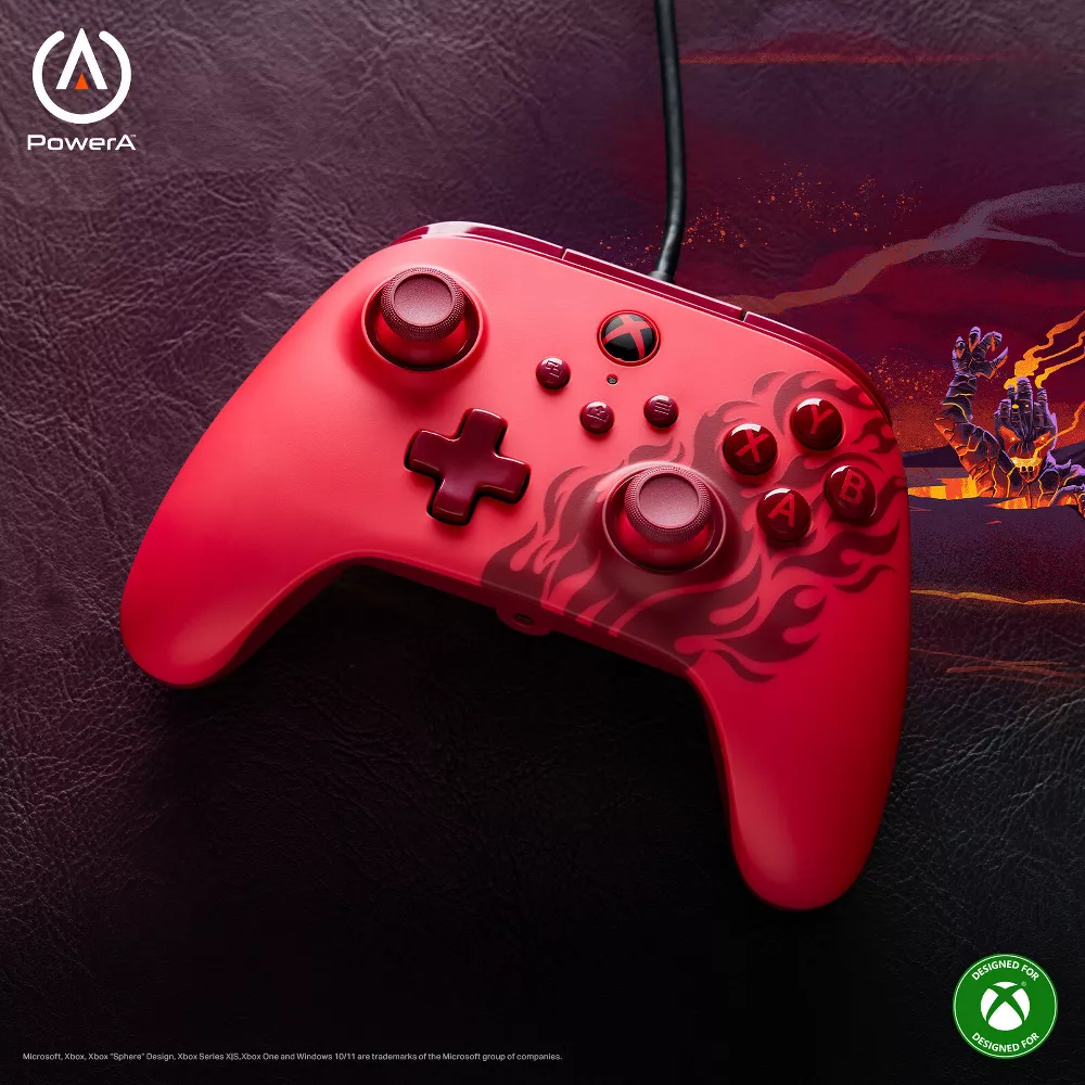 PowerA Advantage Wired Controller for Xbox Series X|S - Red Flame - Image 2