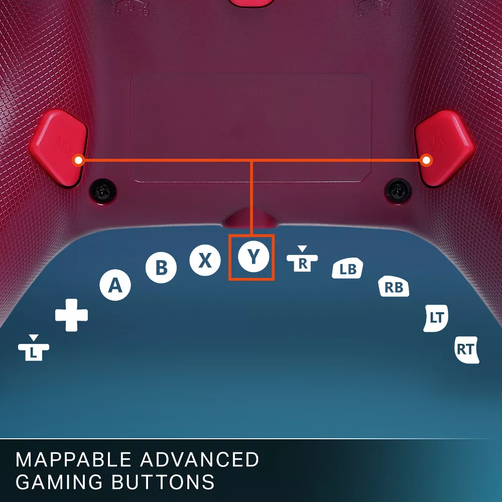PowerA Advantage Wired Controller for Xbox Series X|S - Red Flame - Image 4