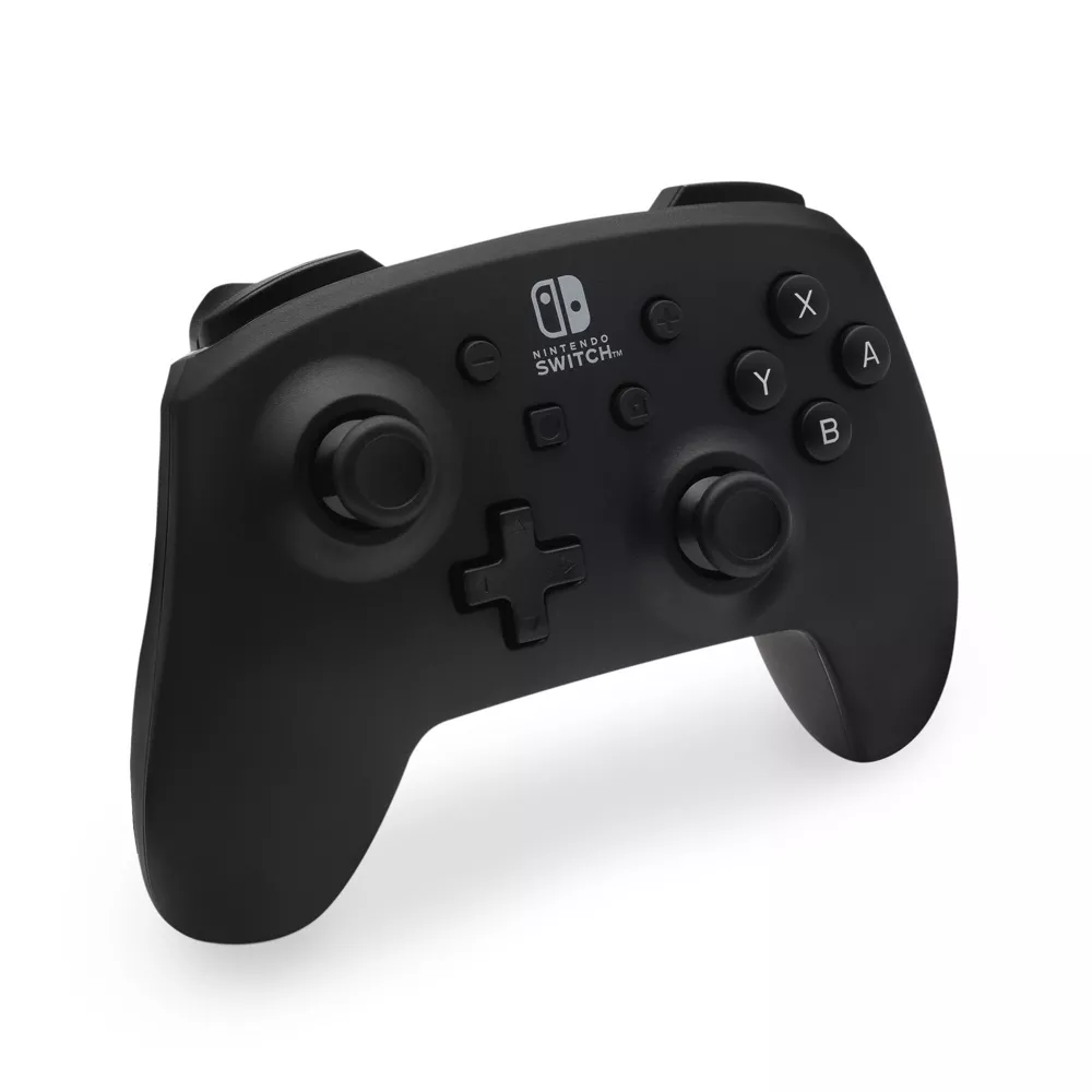 PowerA Jet Black Wireless Controller - Nintendo Switch: Bluetooth Standard Controller - Image 2