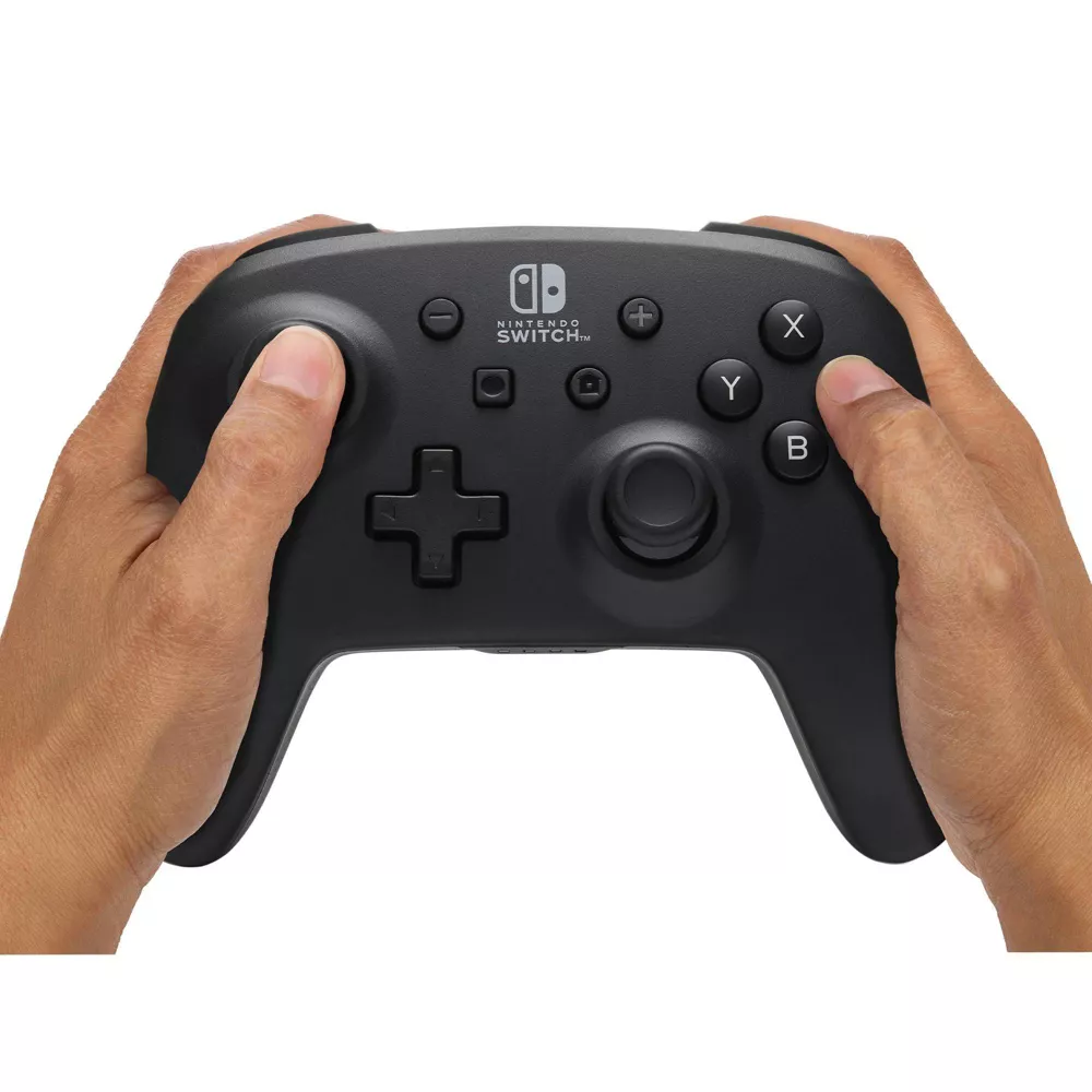 PowerA Jet Black Wireless Controller - Nintendo Switch: Bluetooth Standard Controller - Image 5