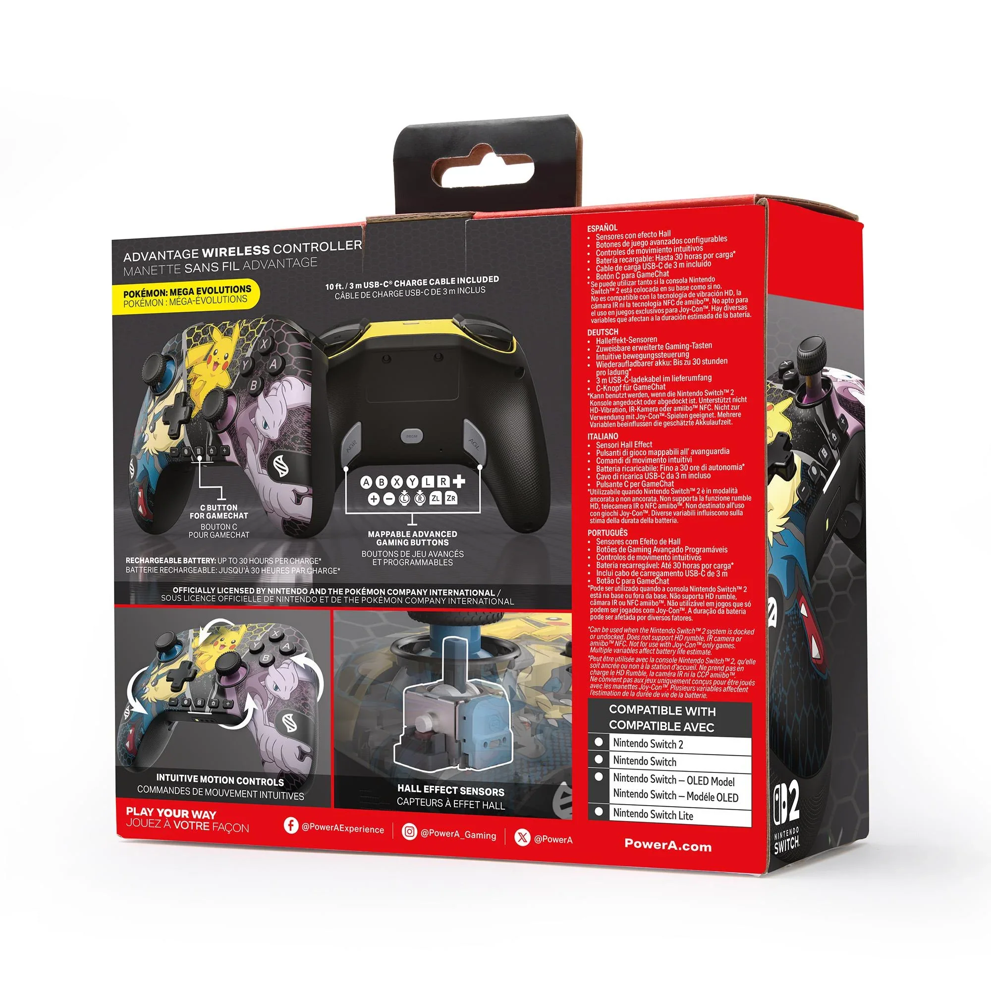PowerA Nintendo Switch 2 Advantage Wireless Controller - Pokemon: Mega Evolutions - Image 5
