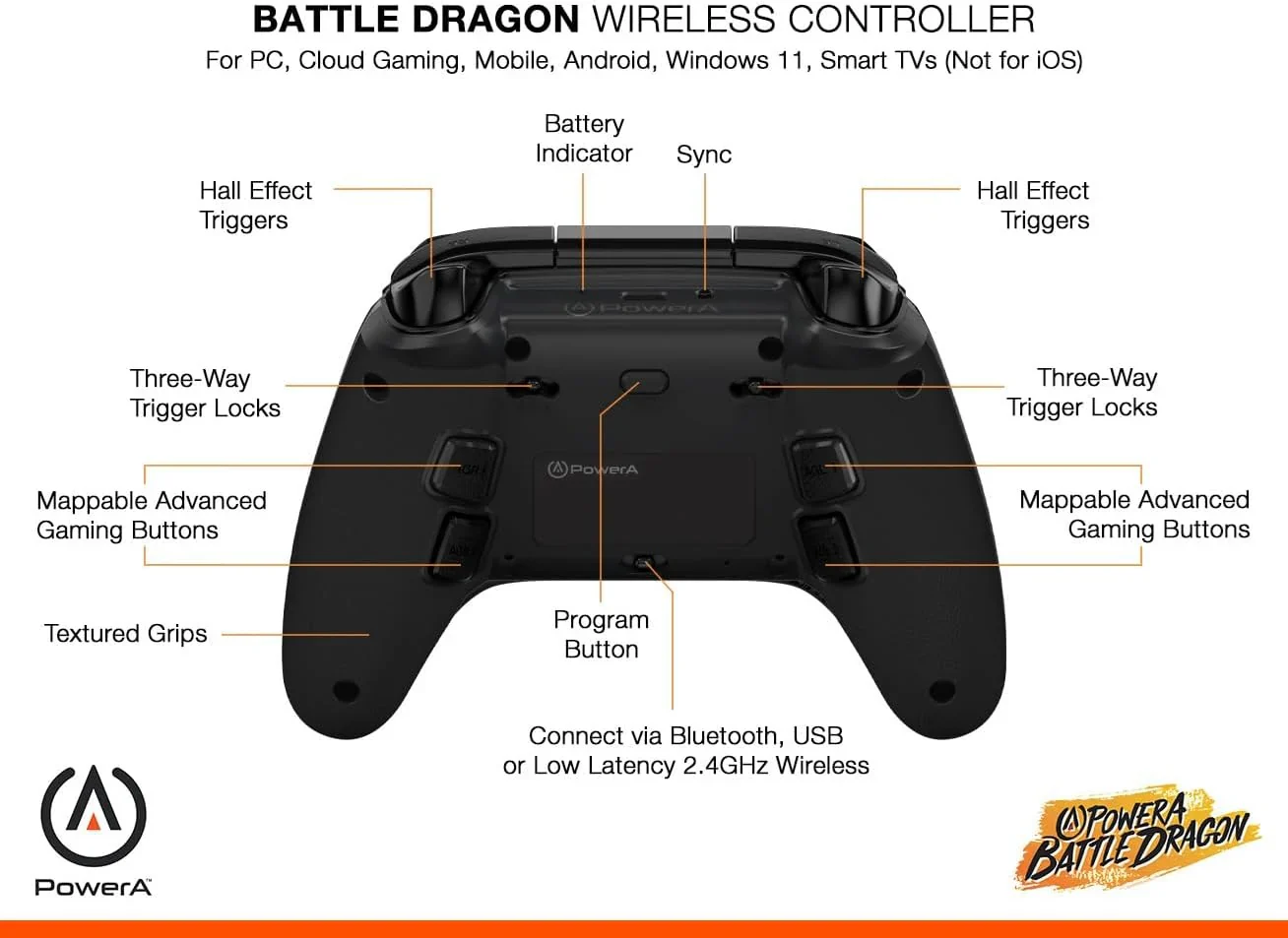 PowerA PC Wireless Controller - Battle Dragon - Image 3