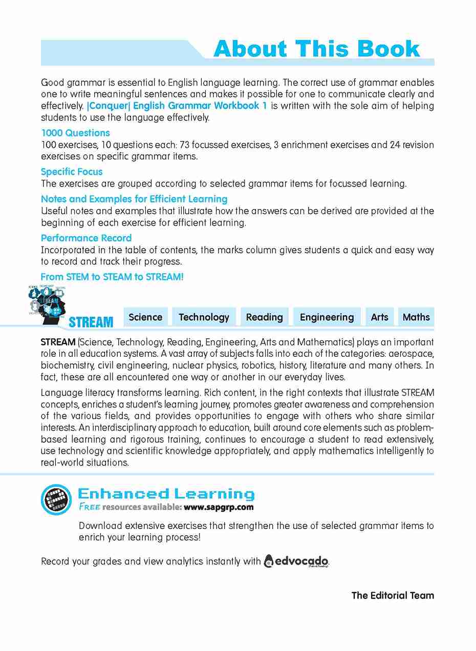 Primary 1 Conquer English Grammar Workbook 1 - 6th Edition - Image 2