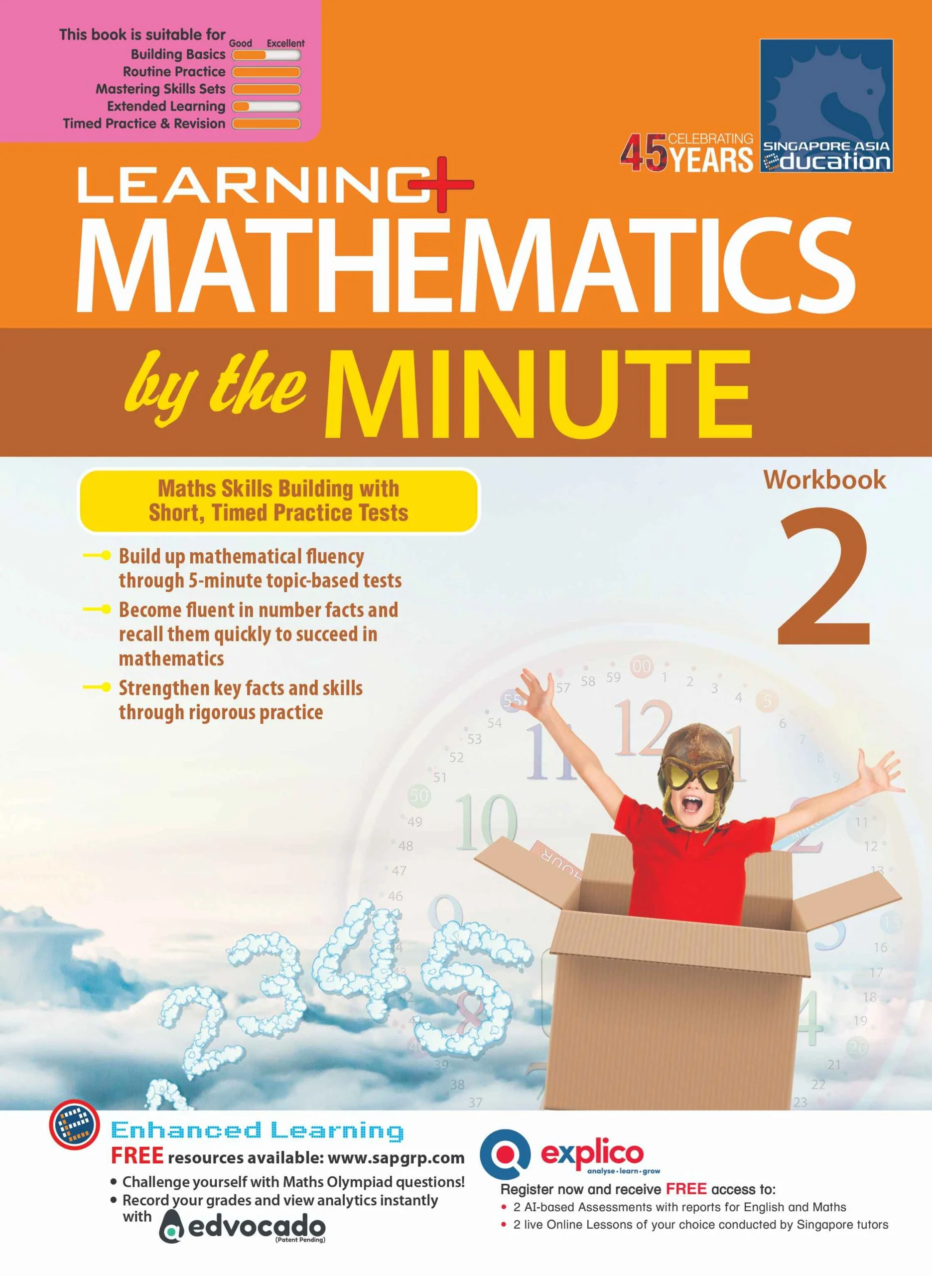 Primary 2 Learning+ Mathematics By The Minute Workbook 2 - 2nd Edition
