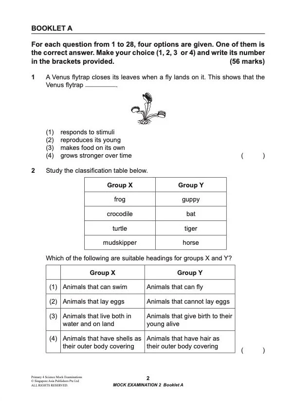 Primary 4 Science Mock Examinations - Image 5