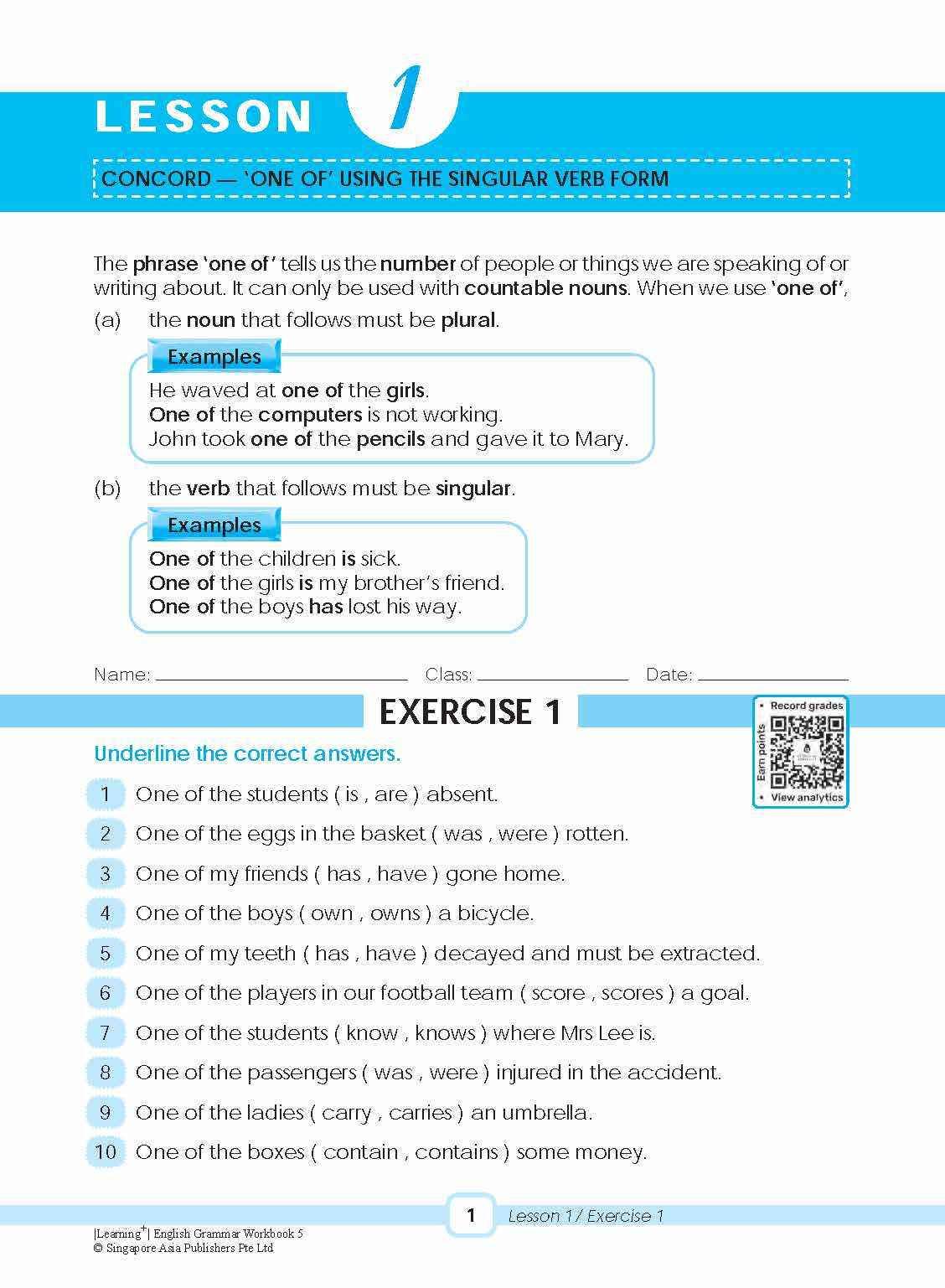 Primary 5 LEARNING+ ENGLISH GRAMMAR Workbook 5-3rd Edition - Image 4