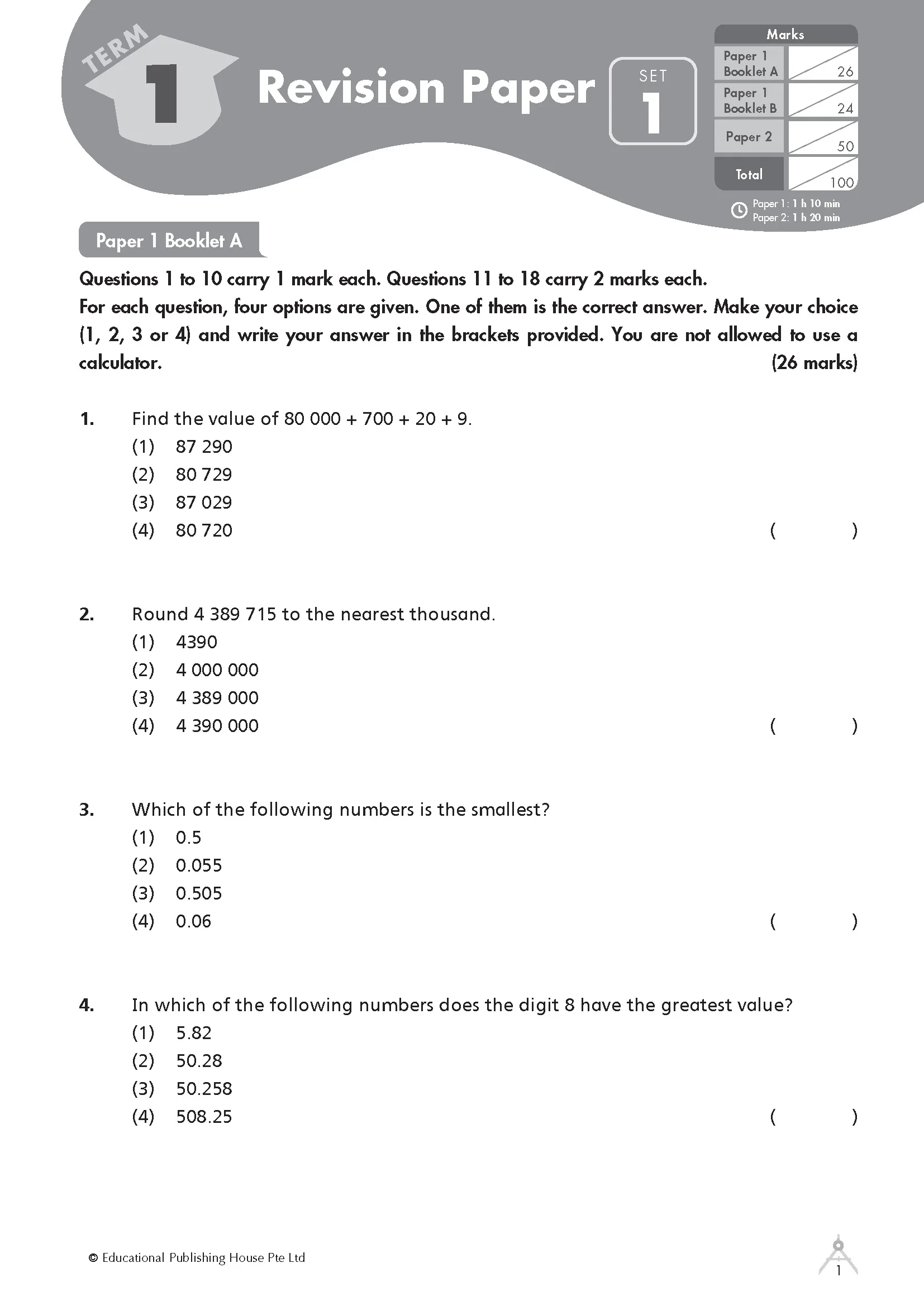 Primary 6 Maths Revision Papers - Image 3