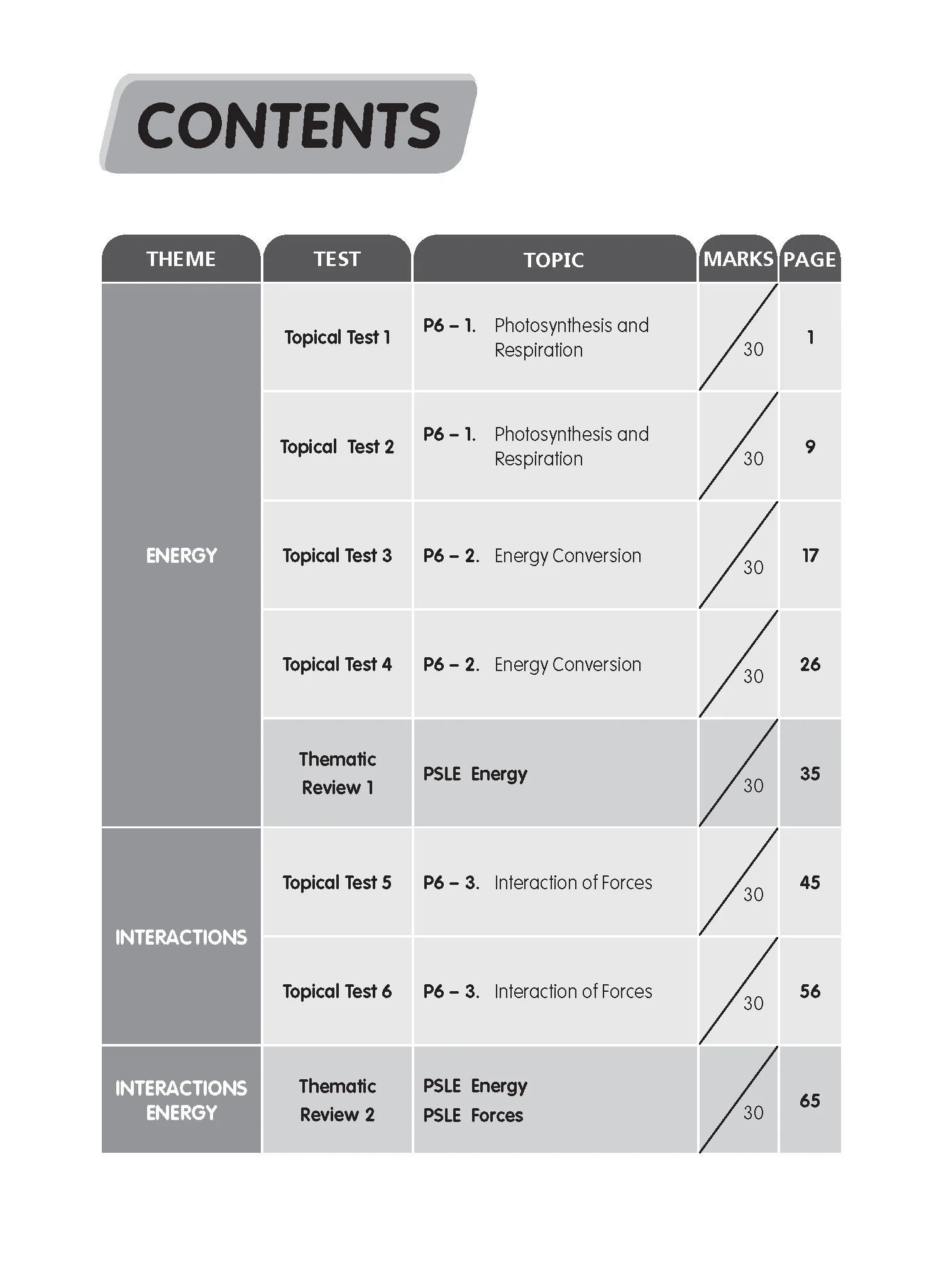 Primary 6 Science Tests - Image 2
