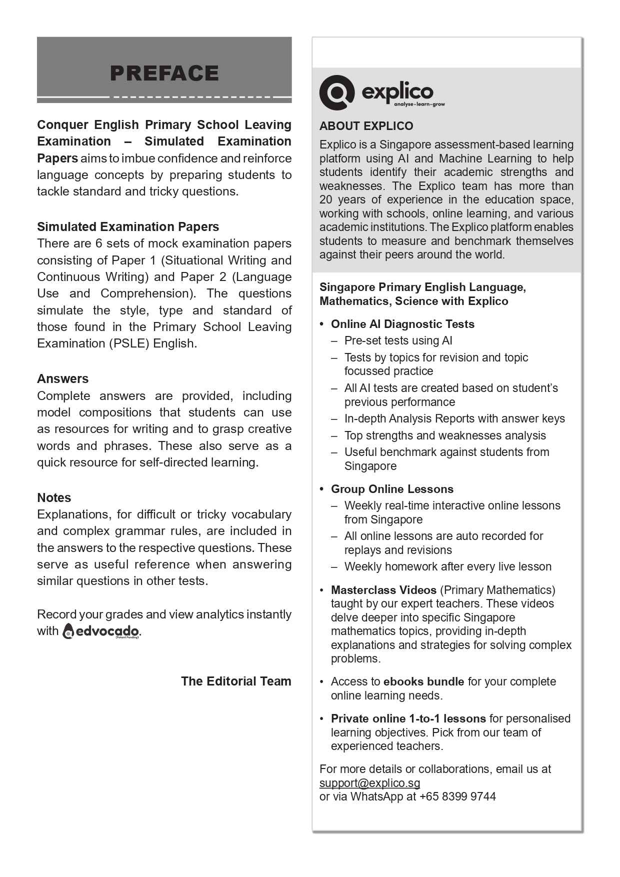 PSLE Conquer English Simulated Examination Papers - 3rd Edition - Image 2