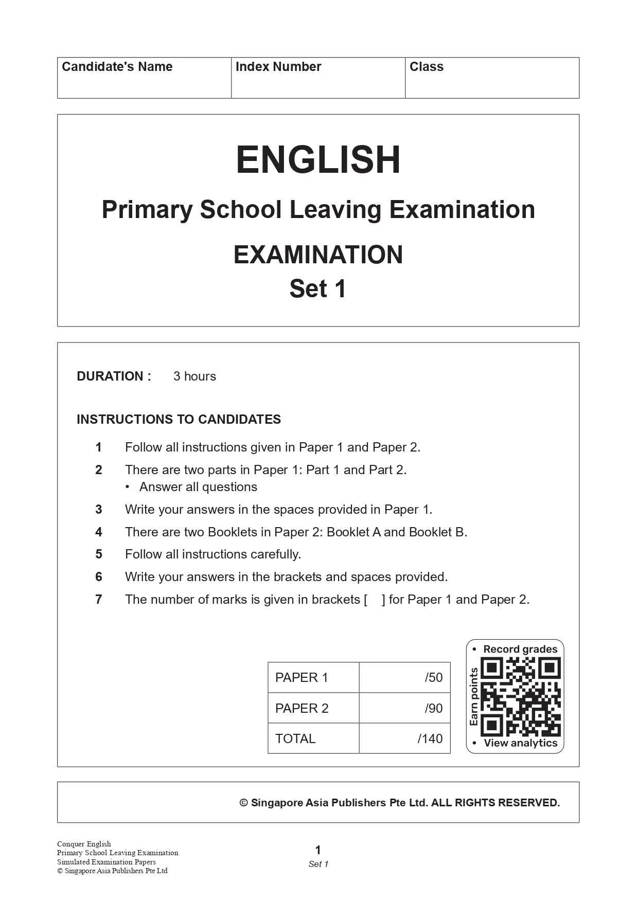 PSLE Conquer English Simulated Examination Papers - 3rd Edition - Image 4