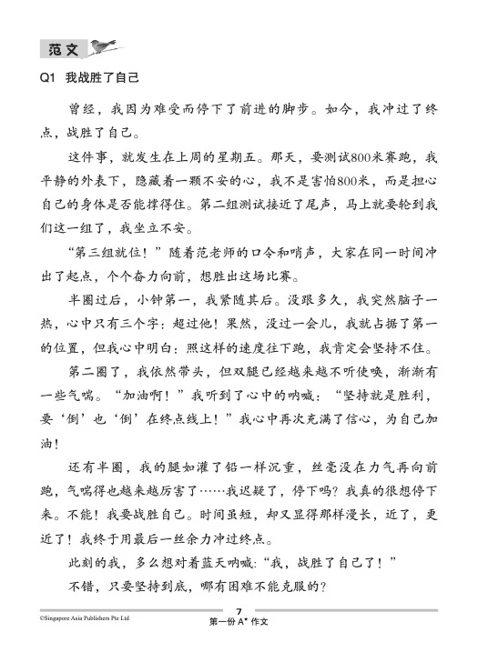 PSLE SCORE 高级华文A*作文 (PSLE SCORE Higher Chinese A* Compositions) - Image 4
