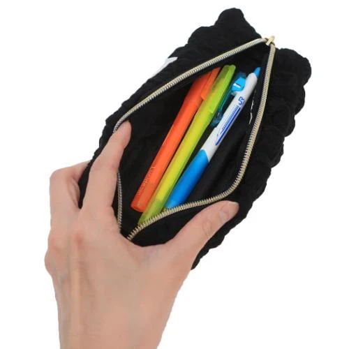 Puffy Pencil Bag - Black - Image 2